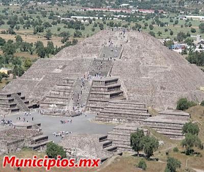 Foto de las ruinas en el municipio de Teotihuacan